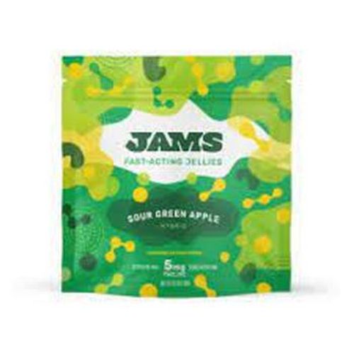 Jams Jellies | Sour Green Apple Fast Acting Gummies 100mg