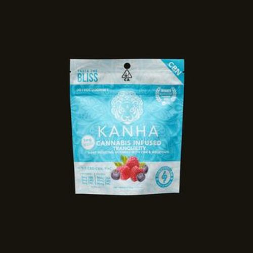 Kanha | Indica Tranquility Blue Raspberry CBN 1:1:1 Sleep Fruit Chews 