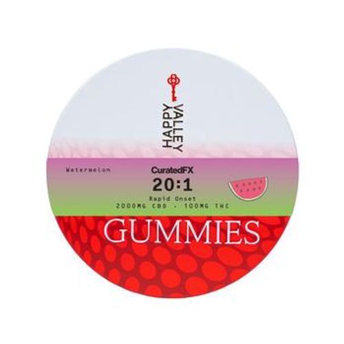 Happy Valley | Rapid Onset 20:1 CBD:THC Watermelon Relief Gummies 