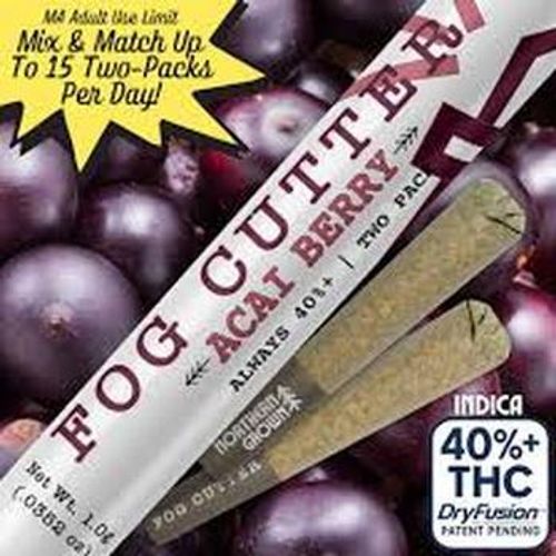Fog Cutter | 2 Pack 0.5g Acai Berry Infused Prerolls
