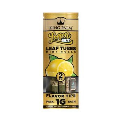 King Palm | 2 Pack Mini Lemon Haze Leaf Rolls