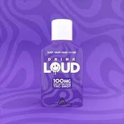 Drink Loud | Grape Crash 100mg THC Shot 2:1 (CBN:THC)