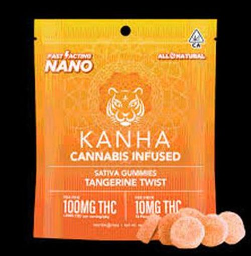 Kanha | Sativa Tangerine Twist Nano Fruit Chews (S)