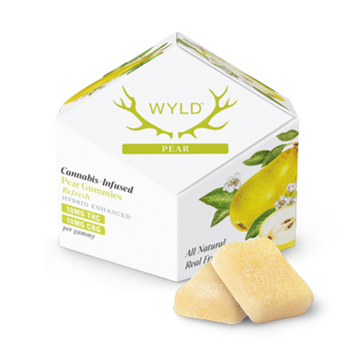 Wyld | Pear 1:1 (THC:CBG) Gummies 