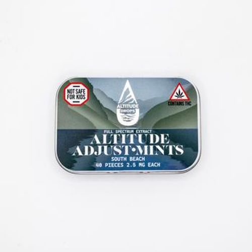 Altitude Drops 100mg THC Altitude Adjust-Mints: South Beach