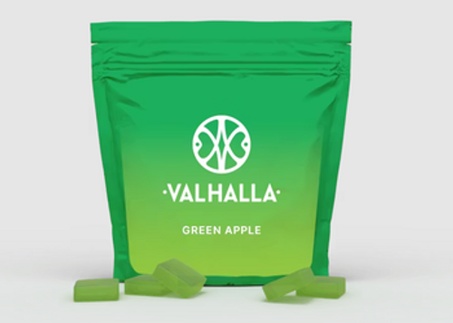 Valhalla Edibles Soft Lozenges Green Apple 10 Pack Hybrid