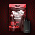 Jaunty | LQD AIO | 1.5g | Ruby Red Diesel | THC 90.34% | Sativa